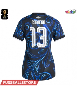 Günstige Argentinien Cristian Romero #13 Auswärtstrikot Damen WM 2026 Kurzarm